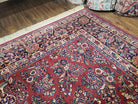 Vintage Karastan Rug Sarouk #785, Karastan 8.8 x 12 ft, Discontinued Karastan Rugs, Original 700 Series, Red Karastan Wool Carpet, Area Rug - Jewel Rugs