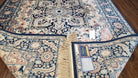 5' 9" X 9' Karastan Blue Heriz Serapi # 748 Wool Rug American Made Rare Nice - Jewel Rugs