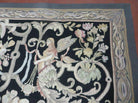 8' X 11' Handmade European Needlepoint Wool Rug Flat Weave Garden Of Eden Nice - Jewel Rugs