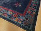 8' X 10' Antique Hand Made Art Deco Nichols Peking Chinese Rug Carpet Blue Nice - Jewel Rugs