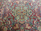 4' 6" X 5' 4" Handmade India Agra Floral Oriental Wool Rug Carpet Red Nice - Jewel Rugs