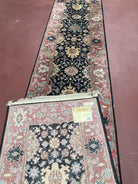 Vintage Karastan Runner Rug 2.6 x 12, Karastan Williamsburg Kurdish Pattern #559, 12ft Long Hallway Rug Wool - Jewel Rugs