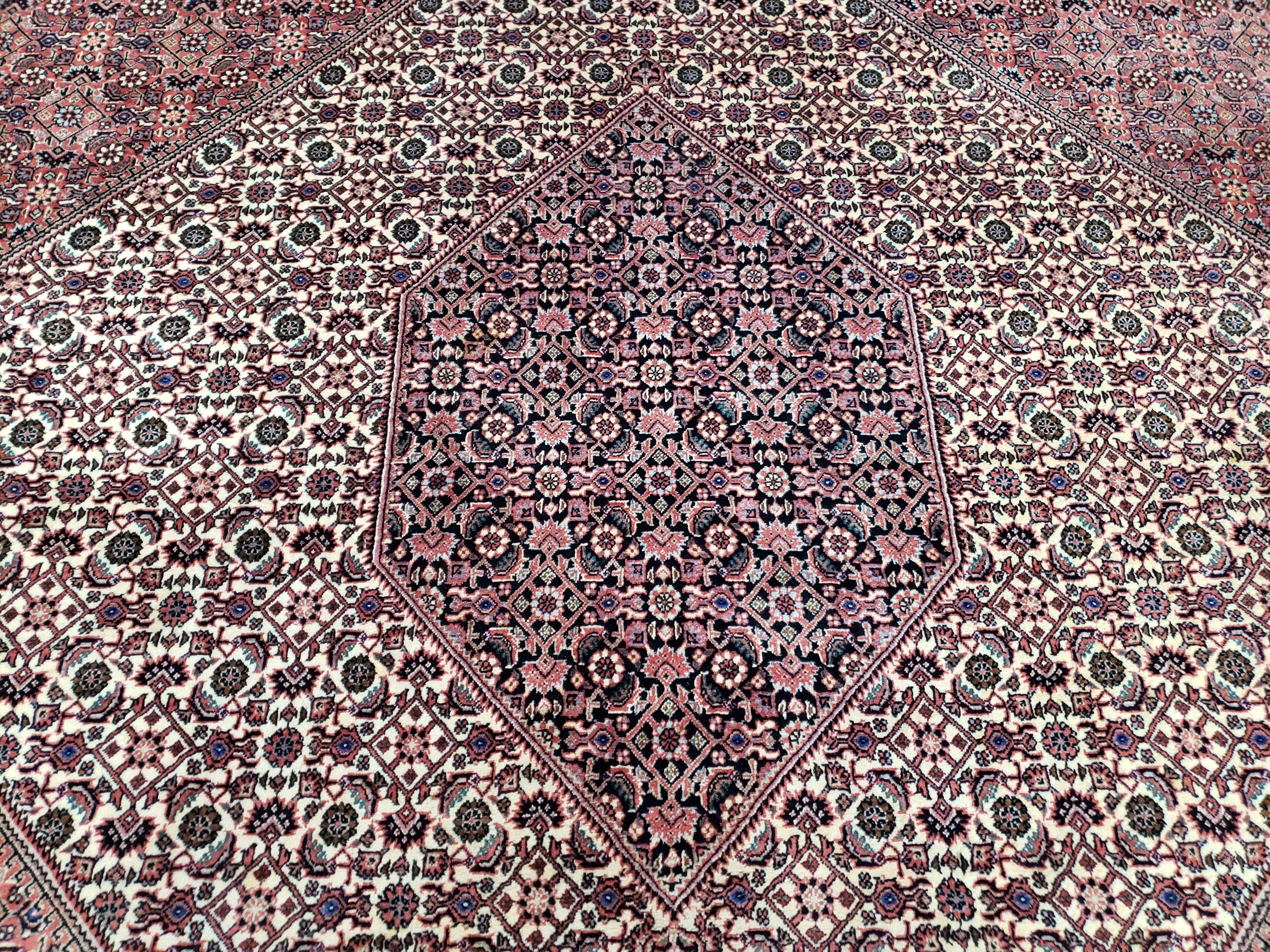 Persian Bijar Rug 8x11 - Herati Mahi Pattern - Jewel Rugs