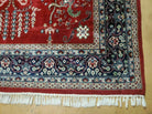 6' X 9' Vintage Handmade Indo Persian Wool Rug Veg Dyes Nice Red - Jewel Rugs