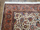 6x9 Top Quality Handmade Wool Area Rug Floral Allover Carpet Veg Dyes Beige - Jewel Rugs