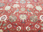 Oversized Indo Mahal Rug 14x17, Palace Sized X Large Hand Knotted Carpet Very Fine Vintage Traditional Large Living Room Dining Room Rug Red - Jewel Rugs