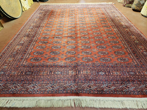 8.8 x 12 Karastan Bokhara Rug, Wool Area Carpet #722, Authentic Karastan, Turkoman Bukhara, Living Room Rug, 9x12 Vintage Karastan Rug Nice - Jewel Rugs