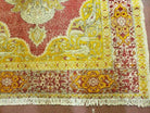 4' X 6' Antique Handmade Turkish Prayer Melas Oushak Wool Rug Gold Mustard Nice - Jewel Rugs