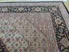 9' X 12' Vintage Hand Made Chinese Oriental Wool Silk Rug Hand Knotted Black - Jewel Rugs