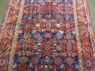 3' 6" X 10' 4" Antique Handmade India Floral Oriental Wool Runner Rug # 128 - Jewel Rugs