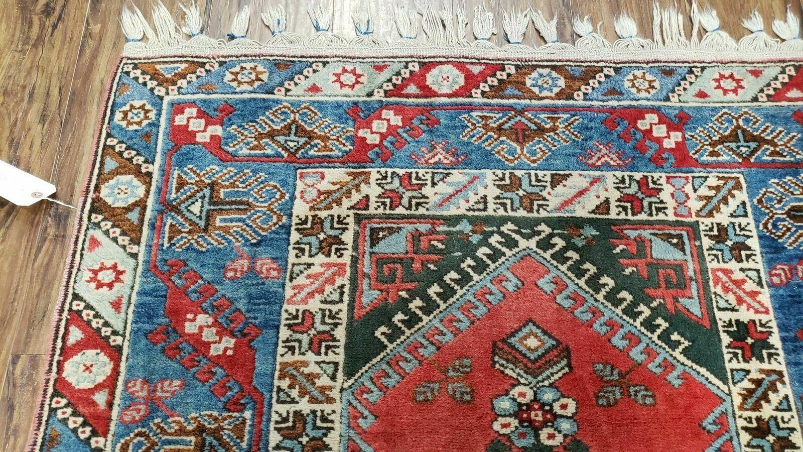 4' X 6' Handmade Turkish Super Kazak Shirvan Wool Rug Colorful - Jewel Rugs