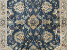 3' 8" X 5' Karastan Antalya 2100-107 Wool Rug Belgium Mahal Charcoal Blue - Jewel Rugs