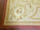 9' X 12' Handmade Aubusson Weave Needllepoint Flat Pile Wool Rug Nice - Jewel Rugs