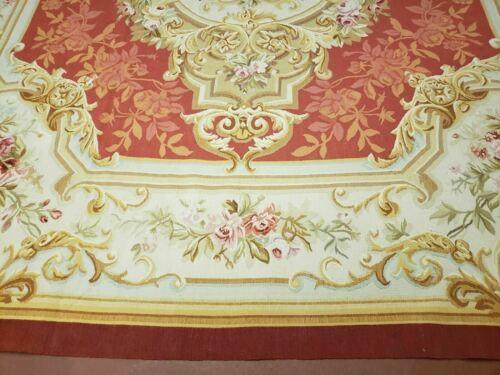 8' X 10' One Of A Kind Hand Made French Aubusson Weave Savonnerie Wool Rug - Jewel Rugs