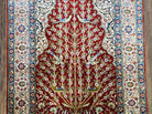 Silk Turkish Hereke Rug 2'1" x 3'4", Tree of Life Silk Rug with Birds, Top Quality Oriental Carpet, Small Silk Rug 2x3, Hand Knotted Vintage - Jewel Rugs