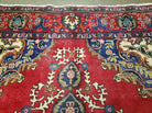 10' X 10' Antique Handmade Turkish Wool Rug Carpet Red Square Nice - Jewel Rugs