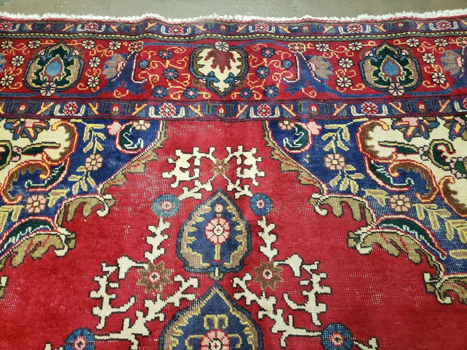 10' X 10' Antique Handmade Turkish Wool Rug Carpet Red Square Nice - Jewel Rugs