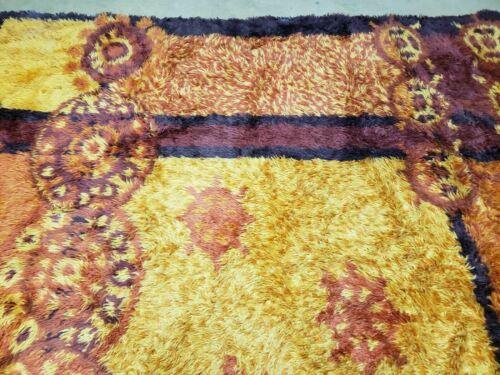 8' X 11' Vintage 1960 Danish Rya Shag DeLuxe Ege Rug Mid-Century Modern Nice - Jewel Rugs