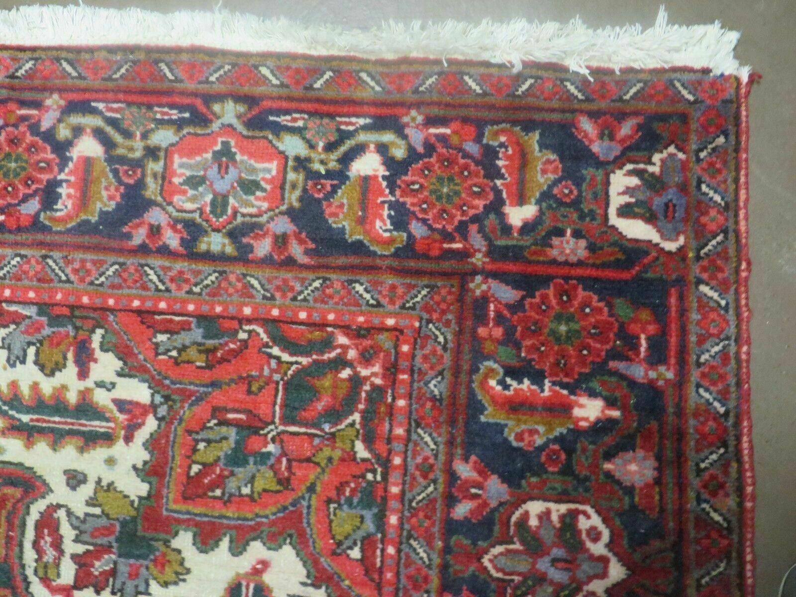 7' X 10' Vintage Handmade India Oriental Floral Hand Knotted Wool Rug Nice - Jewel Rugs