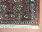 3' X 4' Vintage Handmade Pakistan Turkoman Bokhara Fine Woven Wool Rug - Jewel Rugs