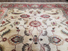 Karastan Rug 8' 8" x 10', Ashara Agra Ivory #549, Room Sized Karastan Area Rug, Wool Karastan Rug, Traditional Rug for Living Room Beige Red - Jewel Rugs