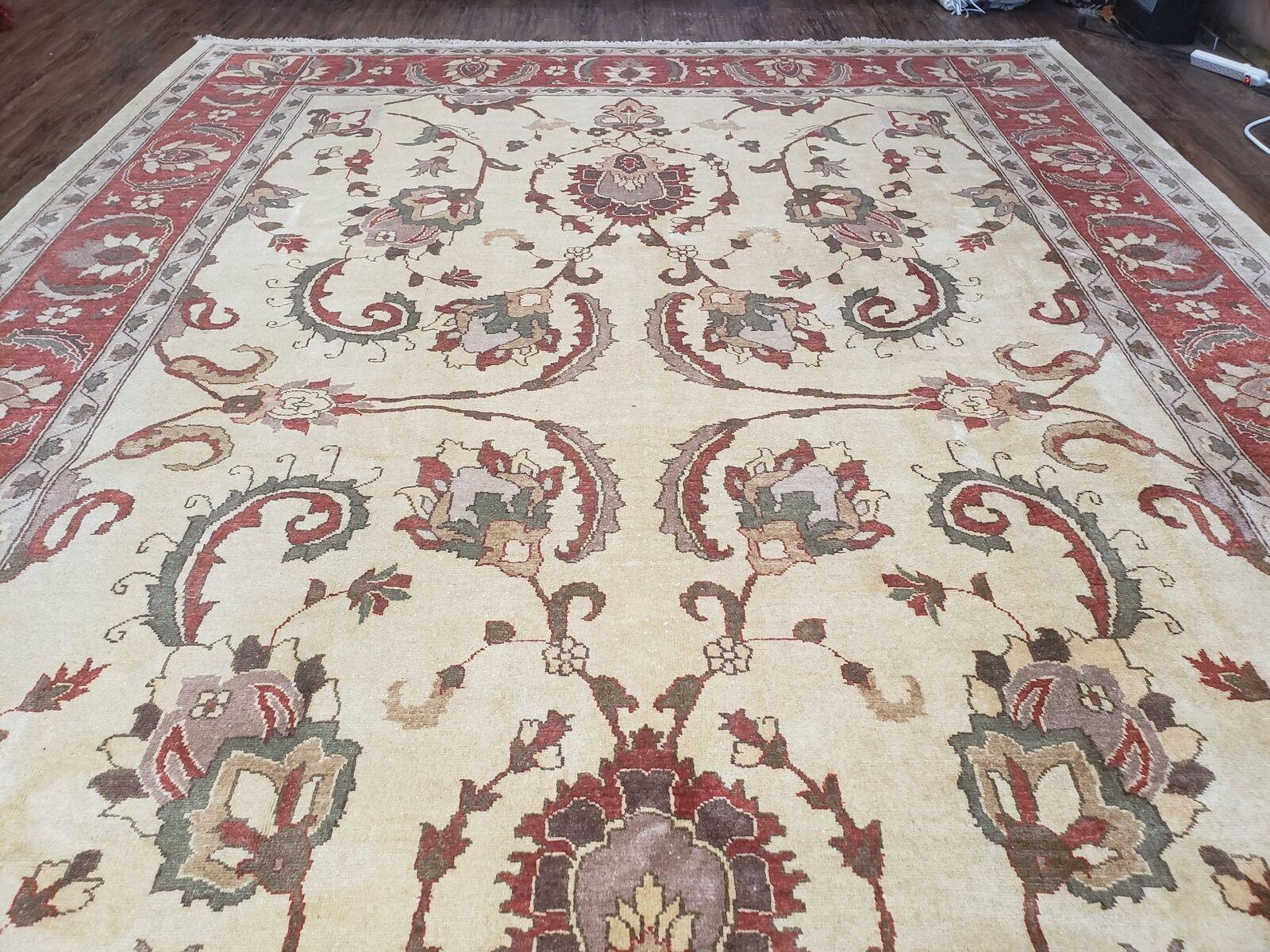 9' X 12' One-Of-A-Kind William Pak Peshawar Hand-knotted Wool Rug Nice - Jewel Rugs