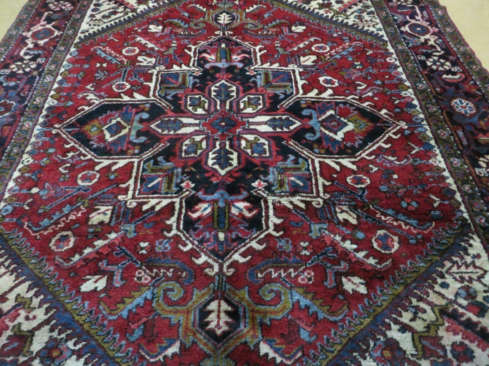 6'6" X 9' Antique Handmade Turkish Wool Rug Nice - Jewel Rugs