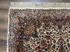 Karastan Floral Kirman Rug #742, Wool Karastan Carpet 5.9 x 9, Original Collection 700 Series, Vintage Discontinued Oriental Area Rug 6x9 - Jewel Rugs