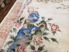 9x12 Handmade Art Deco Wool Chinese Rug 120 Lines Butterflies Flowers 8'8" X 12' - Jewel Rugs