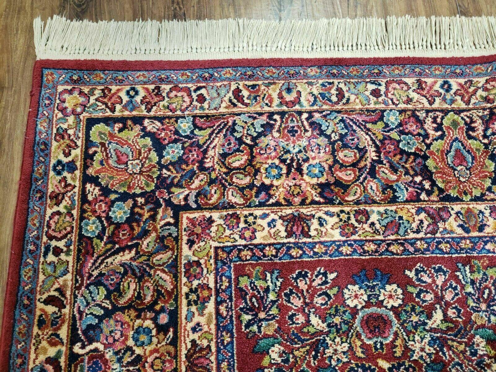 10' X 14' Karastan #700 Red Sarouk # 785 Wool RUG American Made Beauty - Jewel Rugs