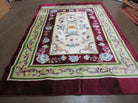 6' 6" X 9' 7" Rug In A Bag Spread Acrylic Velvet Great Gift Burgundy New - Jewel Rugs