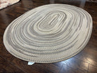 Large Oval Braided Rug 7x9, Multicolor, Vintage Braided Rug, American Rug, Large Oval Carpet, Contemporary Rug, American Braided Rug 7 x 9 - Jewel Rugs