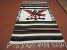 4' X 7' Vintage Handmade Latin American Mexican Wool Blanket Kilim Rug Eagle - Jewel Rugs