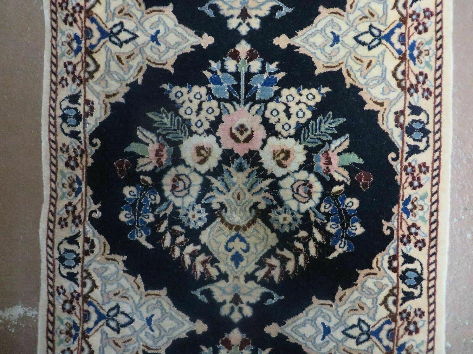 Persian Nain Runner 1.8 x 5 - Wool & Silk - Narrow Runner - Jewel Rugs
