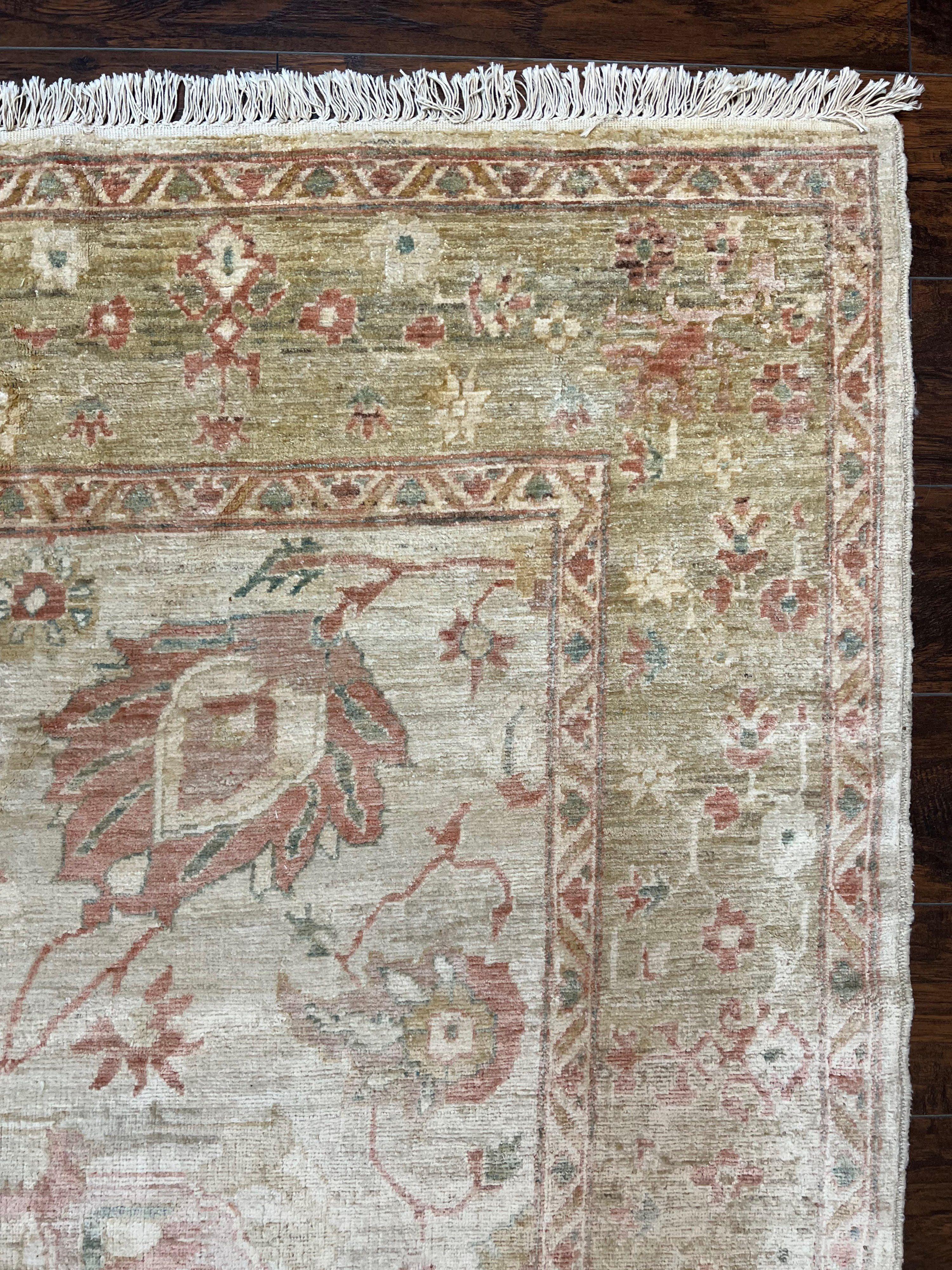 Turkish Oushak Rug 8x10, Hand Knotted Wool Turkish Oushak Carpet 8 x 10 ft, Farmhouse Rug, Neutral Colors, Vintage Handmade Turkish Area Rug - Jewel Rugs