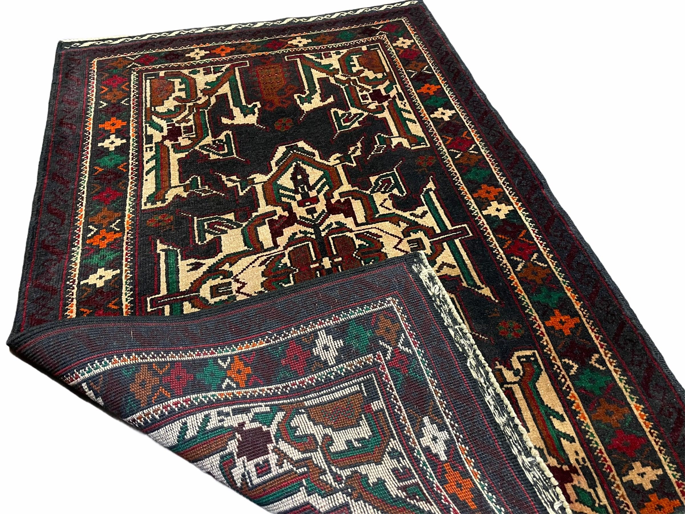 3x5 New Vintage Handmade Hand-Knotted Wool Rug Tribal Turkoman Balouch Boho Rug - Jewel Rugs