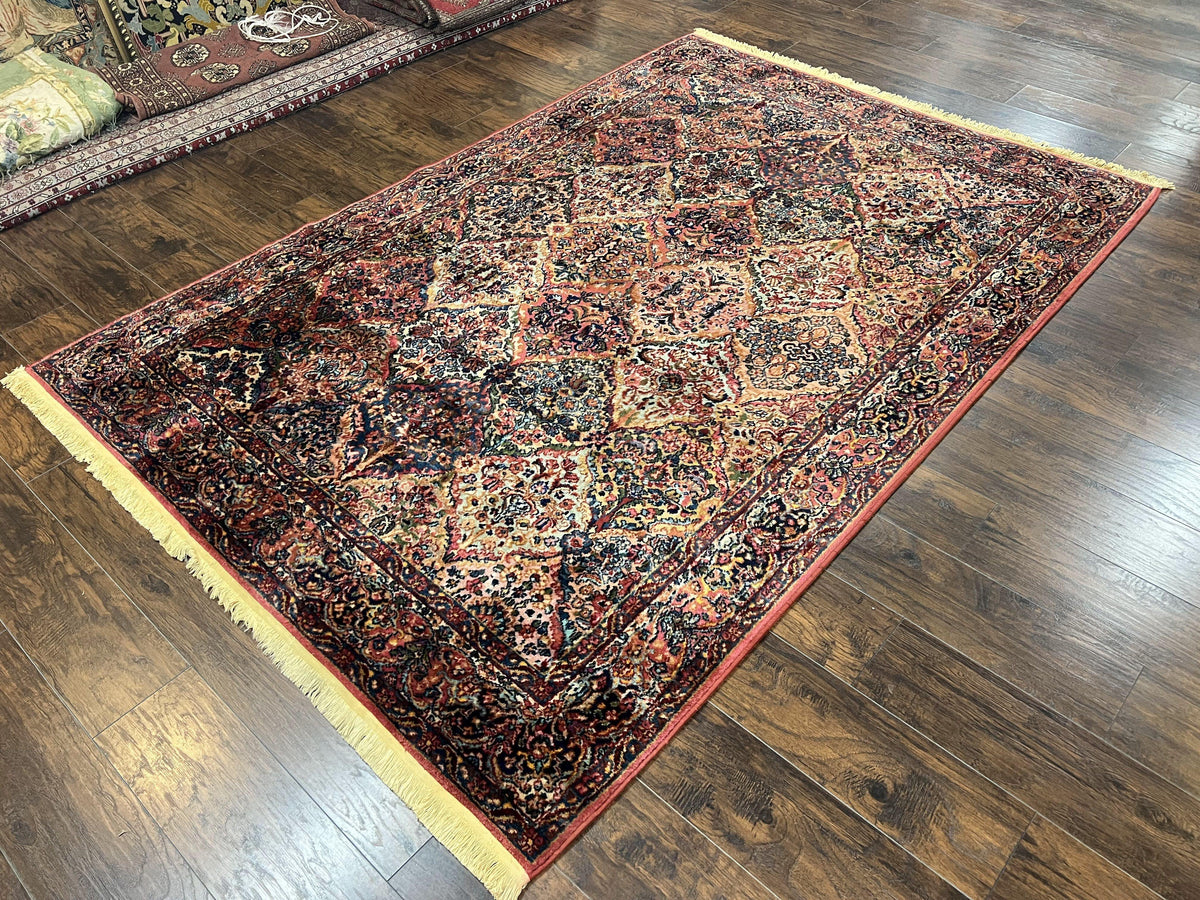 Karastan Multicolor Panel Kirman Rug 717, Wool Karastan Rug 5' 9" x 9