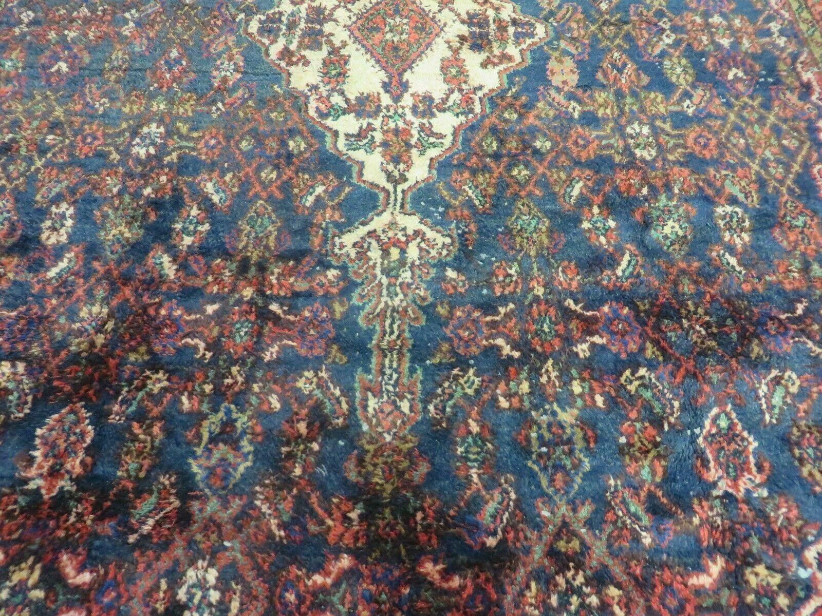 6' X 9' Antique Handmade India Floral Oriental Wool Rug Vegy Dye #628 - Jewel Rugs