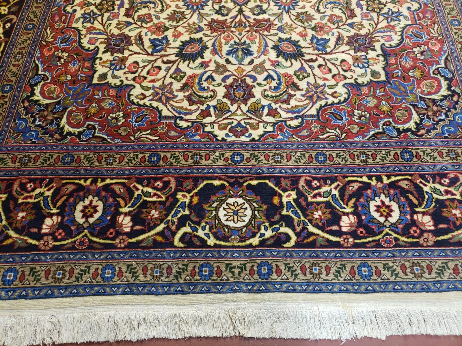 6x10 Fine Oriental Carpet - 6 x 10 Persian Rug - Turkish Hand Knotted Wool Area Rug - Antique Rug - Medallion Rug - Traditional Floral Rug - Jewel Rugs