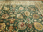 8' X 11' Vintage Hand Tufted India Agra Design Wool Rug Nice - Jewel Rugs