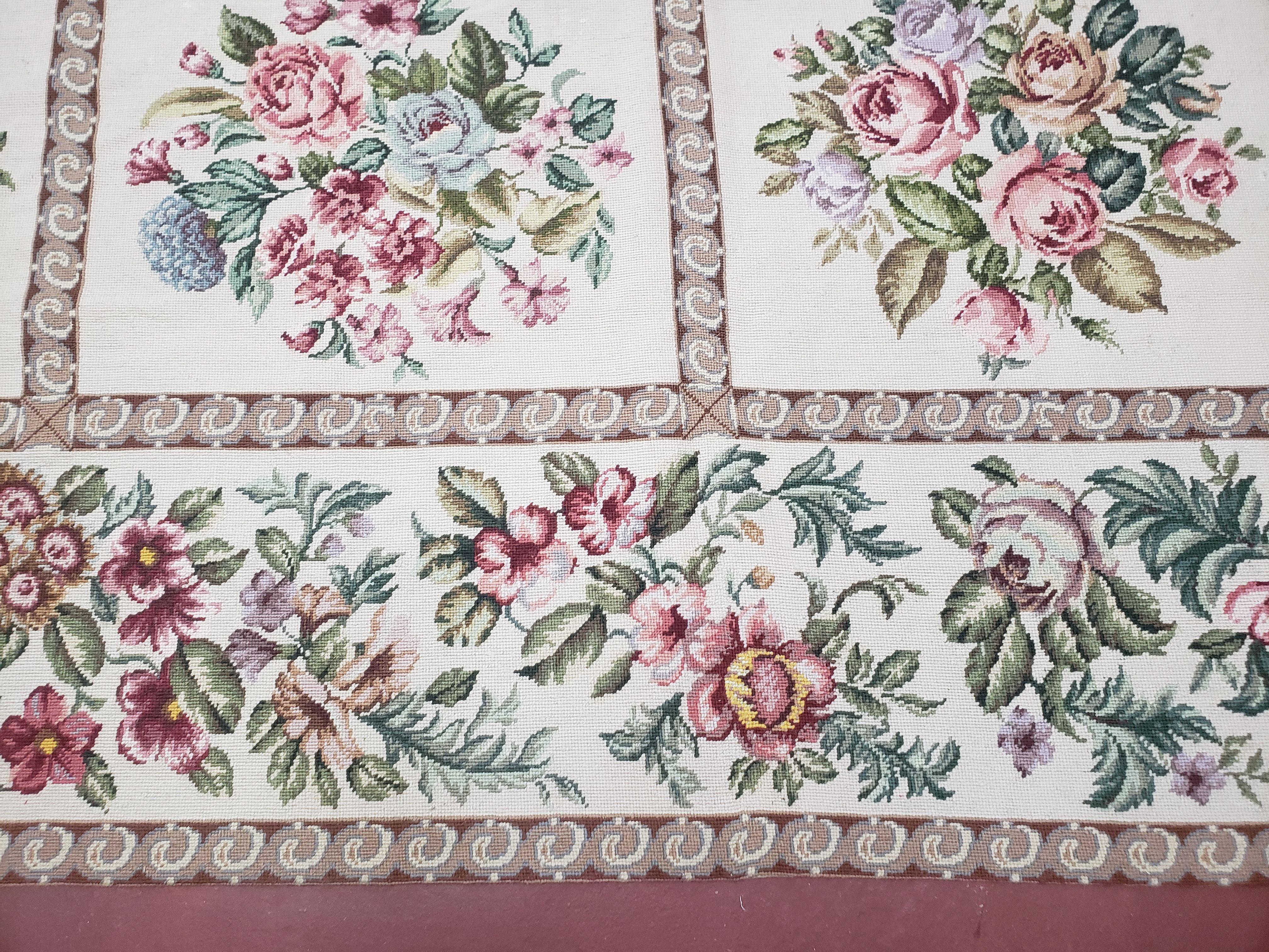 10' X 14' Handmade French Aubusson Savonnerie Design Needlepoint Rug Nice - Jewel Rugs