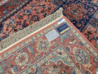 Karastan Medallion Serapi Rug #736, Wool Karastan Carpet 5.9 x 9, Discontinued Original 700 Series Karastan Area Rug 6x9 Vintage, Red Blue - Jewel Rugs