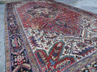 10' X 19' Handmade Palace Size India Decorative Wool Rug Medallion Red Nice - Jewel Rugs