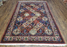 Semi Antique Persian Bakhtiari Rug, Wool, Hand-Knotted, 5'4" x 8' - Jewel Rugs