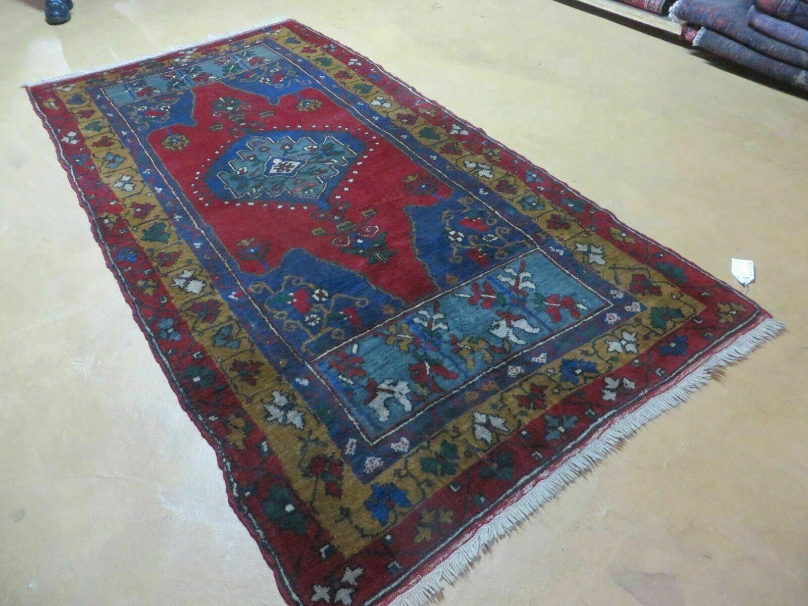 4' X 8' Vintage Handmade Turkish Kazak Pattern Wool Rug Carpet Nice # 105 - Jewel Rugs