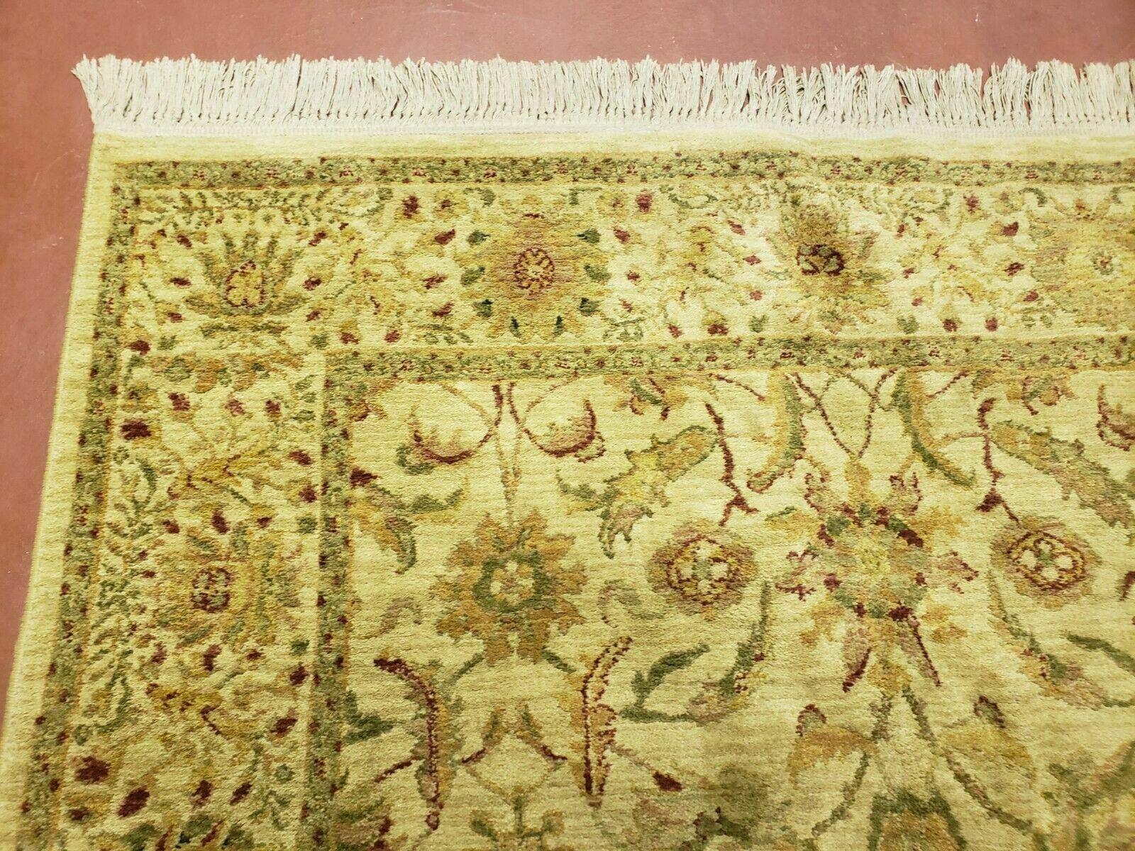 Belgium Power Loomed Rug 5x7, Vintage Oriental Wool Carpet, Beige - Jewel Rugs