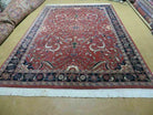 6' X 9' Vintage Hand Made India Floral Oriental Wool Rug Vegetable Dyes Nice Red - Jewel Rugs