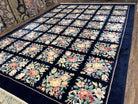 Karastan Rug 8.8 x 11.8 Garden of Eden Garden Panel #509/9942, Vintage Karastan Carpet, Wool Karastan Rug, Multicolor Flowers Room Sized Rug - Jewel Rugs