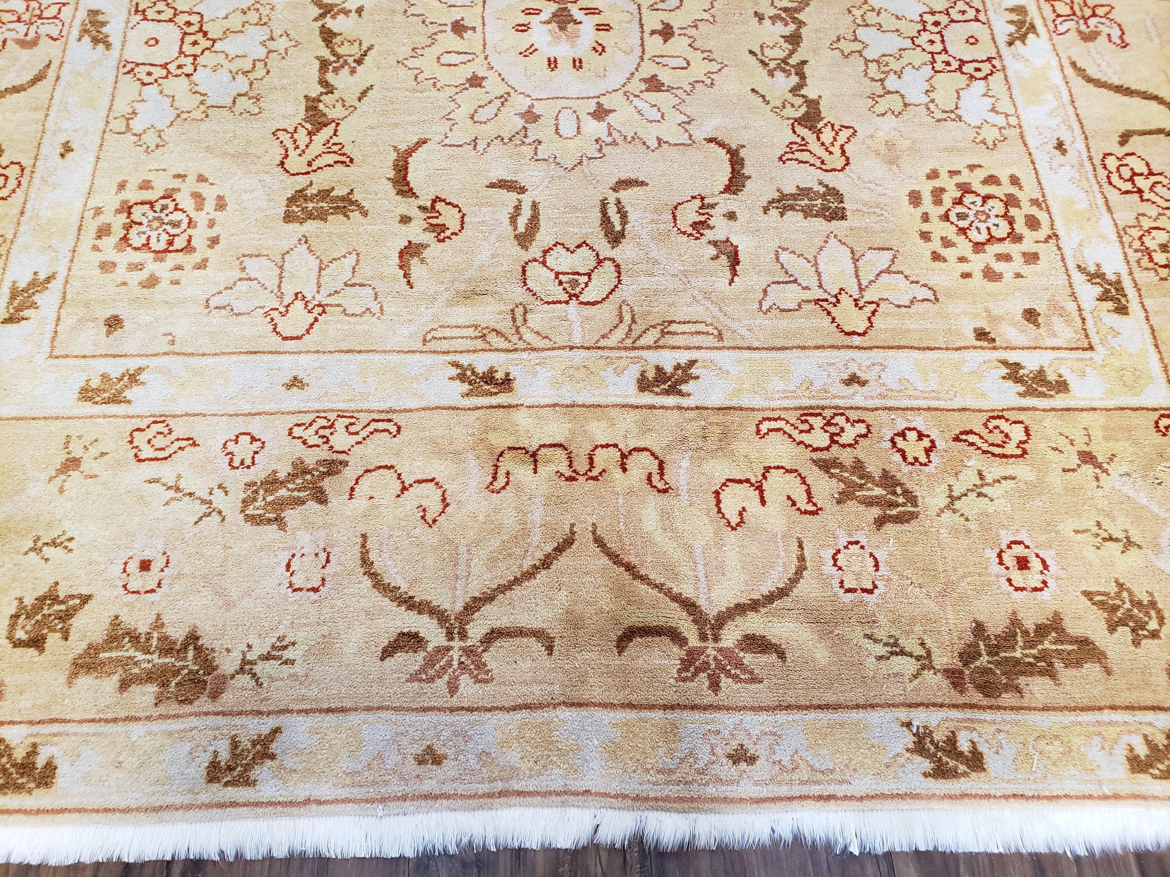 Vintage Turkish Oushak Area Rug 6x9, Wool Hand-Knotted - Jewel Rugs