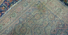 4' X 6' Antique Handmade India Floral Oriental Allover Wool Rug Blue Nice - Jewel Rugs